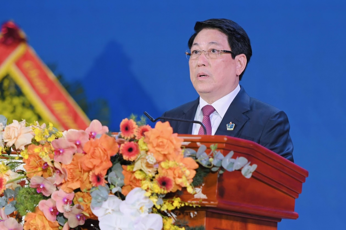 Chủ tịch nước Lương Cường phát biểu tại buổi lễ