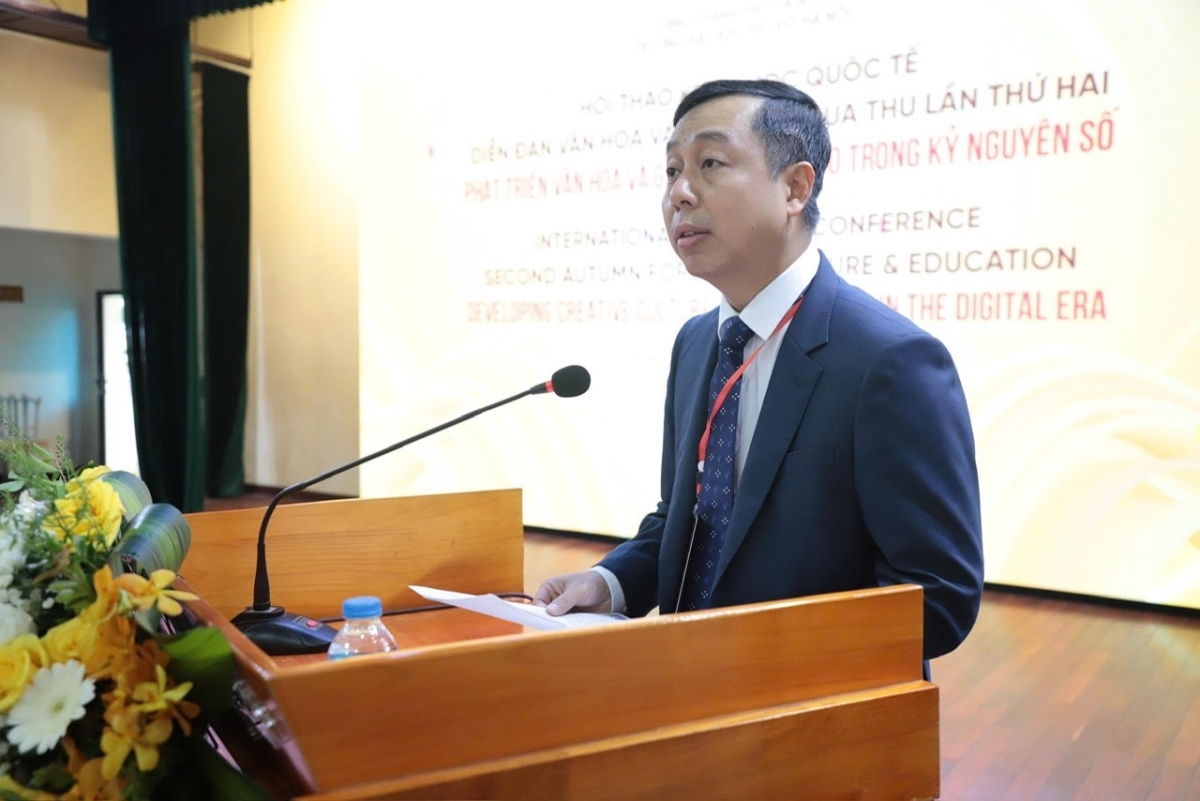 PGS. TS Đỗ Hồng Cường - Hiệu trưởng Trường Đại học Thủ đô Hà Nội (Ảnh: BTC )