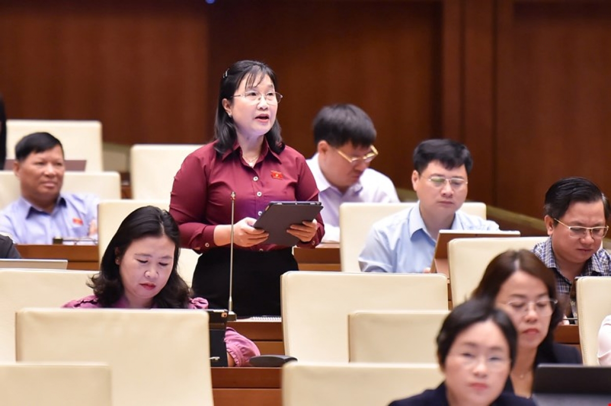 Đại biểu Nguyễn Hoàng Uyên, Đoàn ĐBQH tỉnh Tây Ninh. Ảnh: quochoi.vn