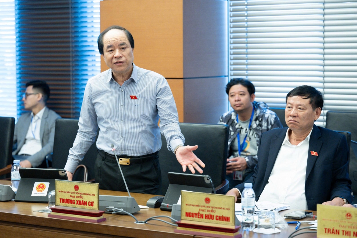 Đại biểu Trương Xuân Cừ (Đoàn Đại biểu Quốc hội Hà Nội).(Ảnh Media QH)