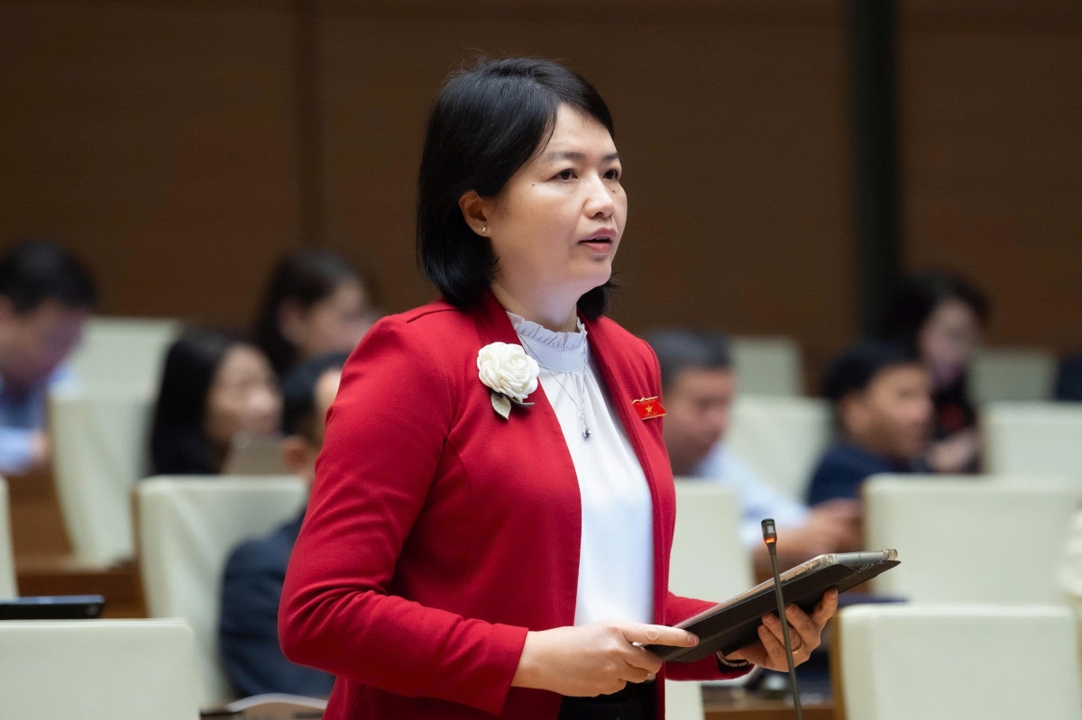 Đại biểu Nguyễn Thị Mai Thoa (Đoàn ĐBQH thành phố Hải Phòng) (Ảnh: Quốc hội)