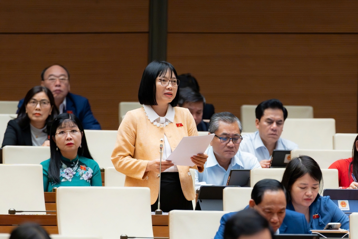 Đại biểu Nguyễn Thị Việt Nga (Đoàn ĐBQH thành phố Hải Phòng) - nguồn media Quốc hội