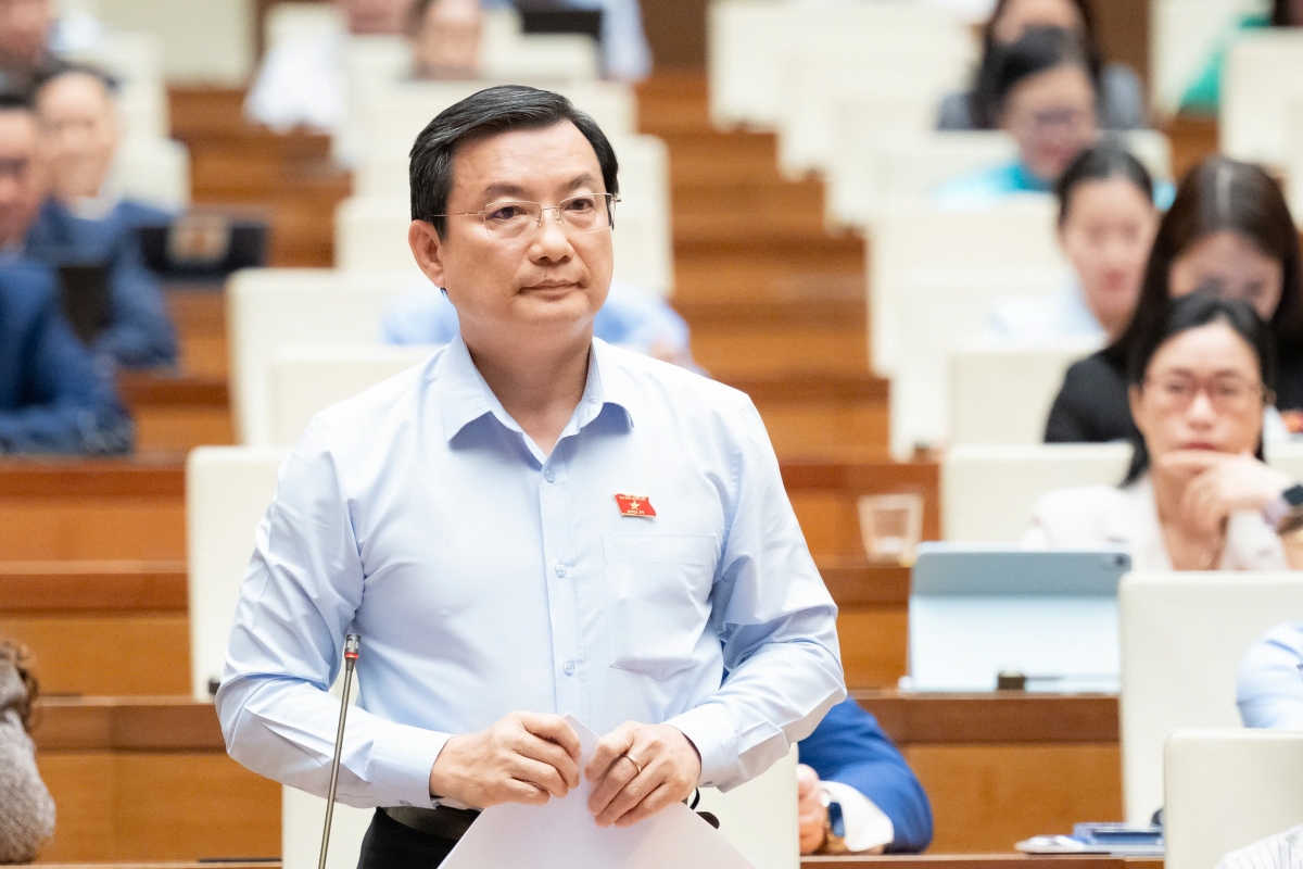 Đại biểu Phạm Trọng Nhân (Đoàn ĐBQH thành phố Hồ Chí Minh) (Ảnh: Quốc hội)