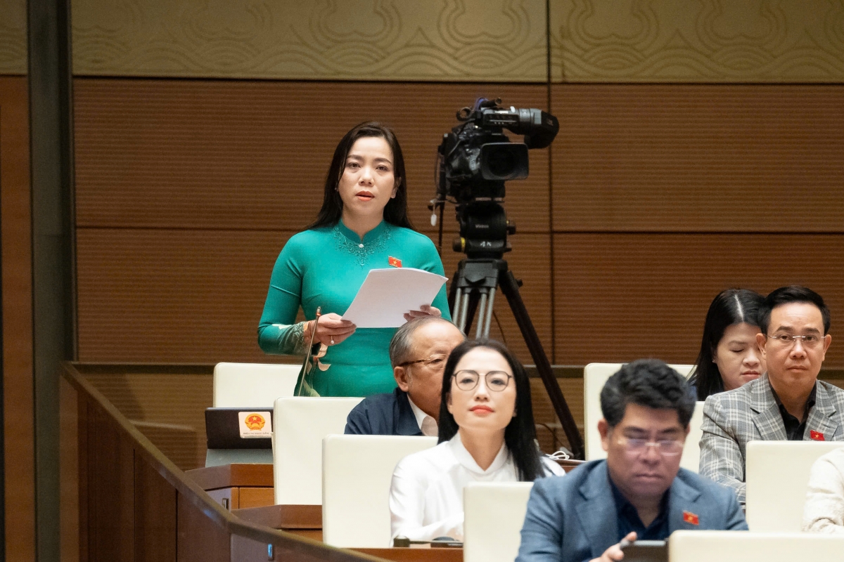 Đại biểu Triệu Thị Ngọc Diễm, Đoàn ĐBQH Cần Thơ (ảnh Quốc hội)