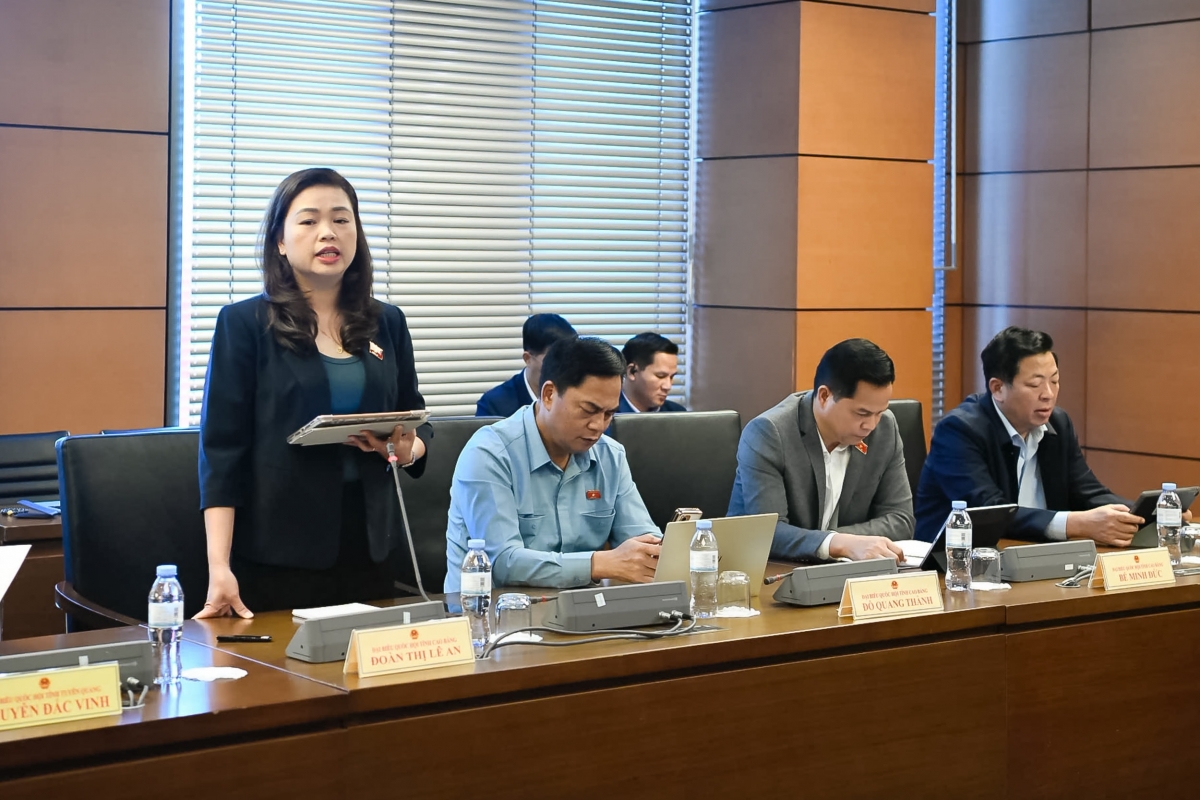 Đại biểu Đoàn Thị Lê An, Đoàn ĐBQH tỉnh Cao Bằng. Ảnh: Quochoi.vn