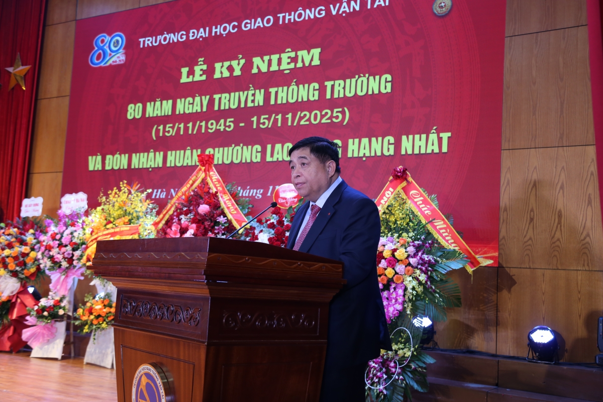 Phó Thủ tướng Nguyễn Chí Dũng phát biểu tại Lễ kỷ niệm ( Ảnh UTC)