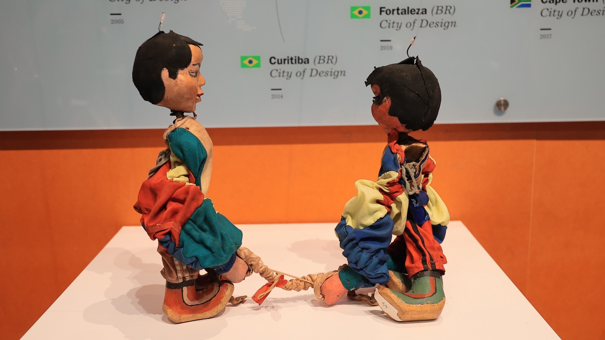 Những nhân vật rối do nghệ sĩ Dương Văn Học sáng tạo. Ảnh: Bảo tàng Hà Nội