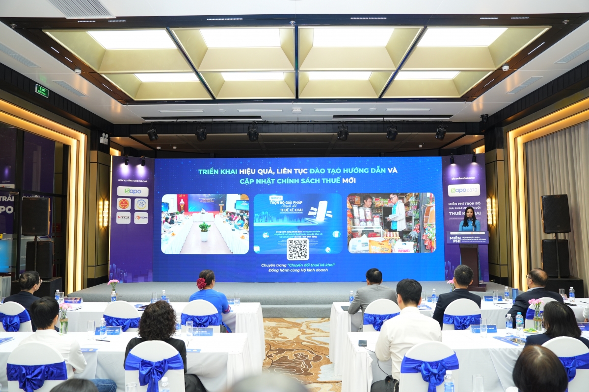 Phần mềm Sapo tích hợp trợ lý ảo AI đồng hành cùng người nộp thuế - Ảnh KT