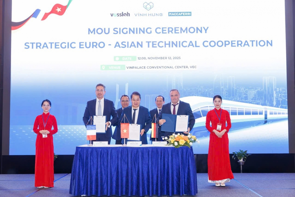 Ký kết nhiều biên bản ghi nhớ trong phát triển công nghiệp đường sắt - Ảnh BTC cung cấp