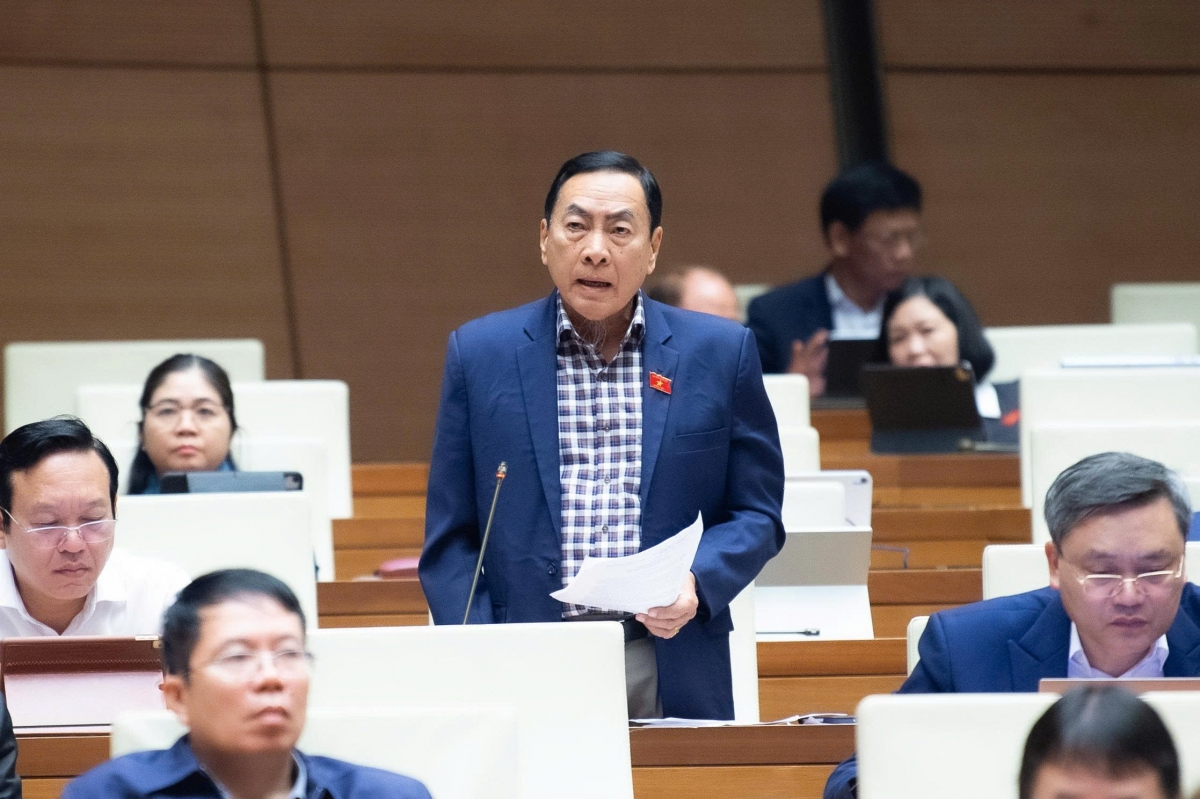 Đại biểu Phạm Văn Hoà, Đoàn ĐBQH tỉnh Đồng Tháp. Ảnh Quochoi.vn