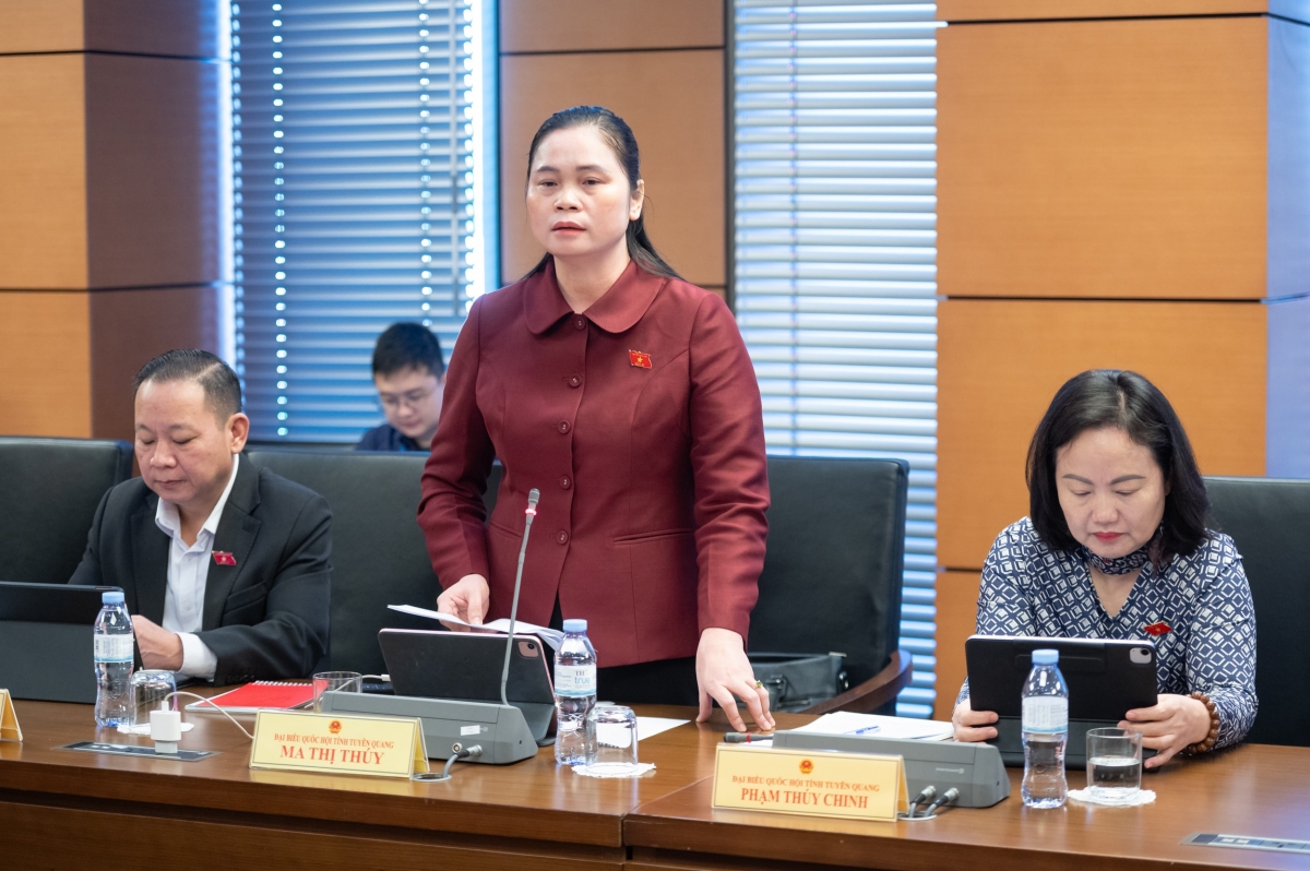Đại biểu Ma Thị Thúy,  Đoàn ĐBQH tỉnh Tuyên Quang. Ảnh: Quochoi.vn