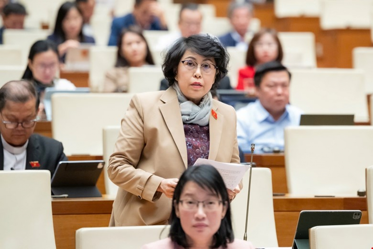 Đại biểu Tô Thị Bích Châu, Đoàn ĐHQH thành phố Hồ Chí Minh. Ảnh: Quochoi.vn