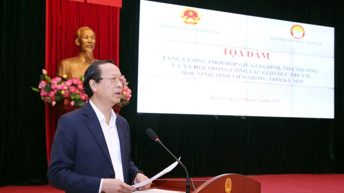 Thứ trưởng Bộ GD-ĐT Phạm Ngọc Thưởng. Ảnh: Trần Hiệp