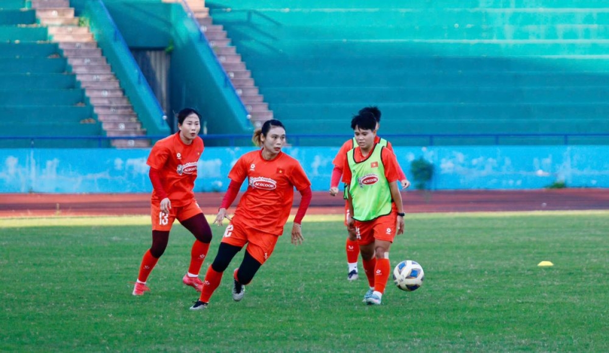 Điều kiện thời tiết mát mẻ tại Việt Trì được giúp các buổi tập diễn ra thuận lợi (Ảnh: Quốc Đại)