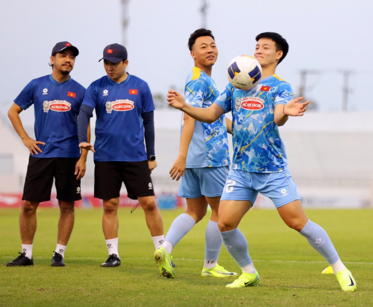 Thanh Nhàn tự tin cạnh trạnh vị trí trên hàng công (Ảnh: VFF)