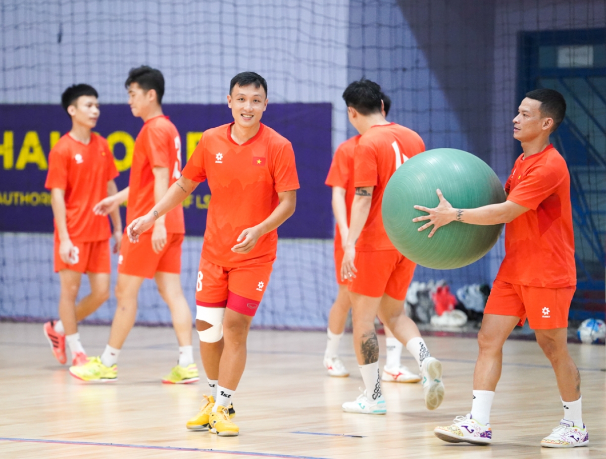 Tuyển futsal Việt Nam đang hướng tới mục tiêu giành HCV tại SEA Games 33 (ảnh: VFF)