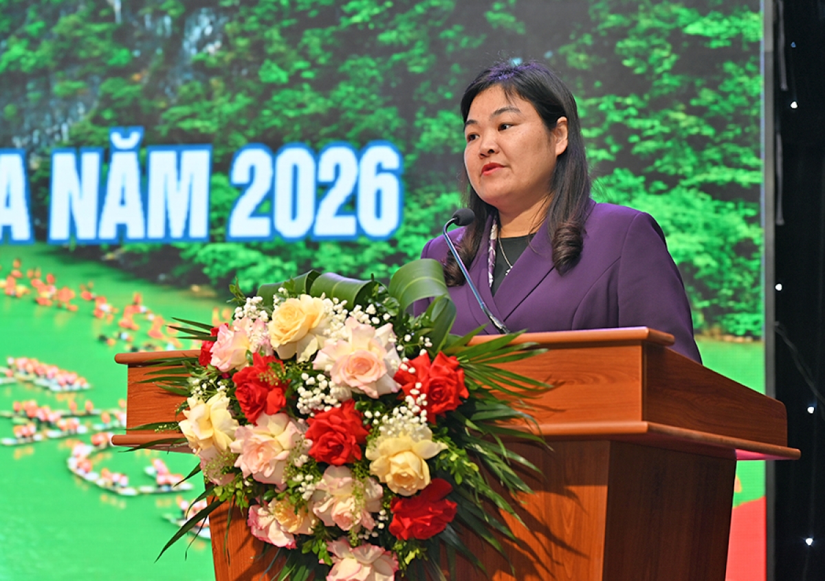 Bà Hà Thị Lan Anh - Phó Chủ tịch UBND tỉnh Ninh Bình. Ảnh: TITC