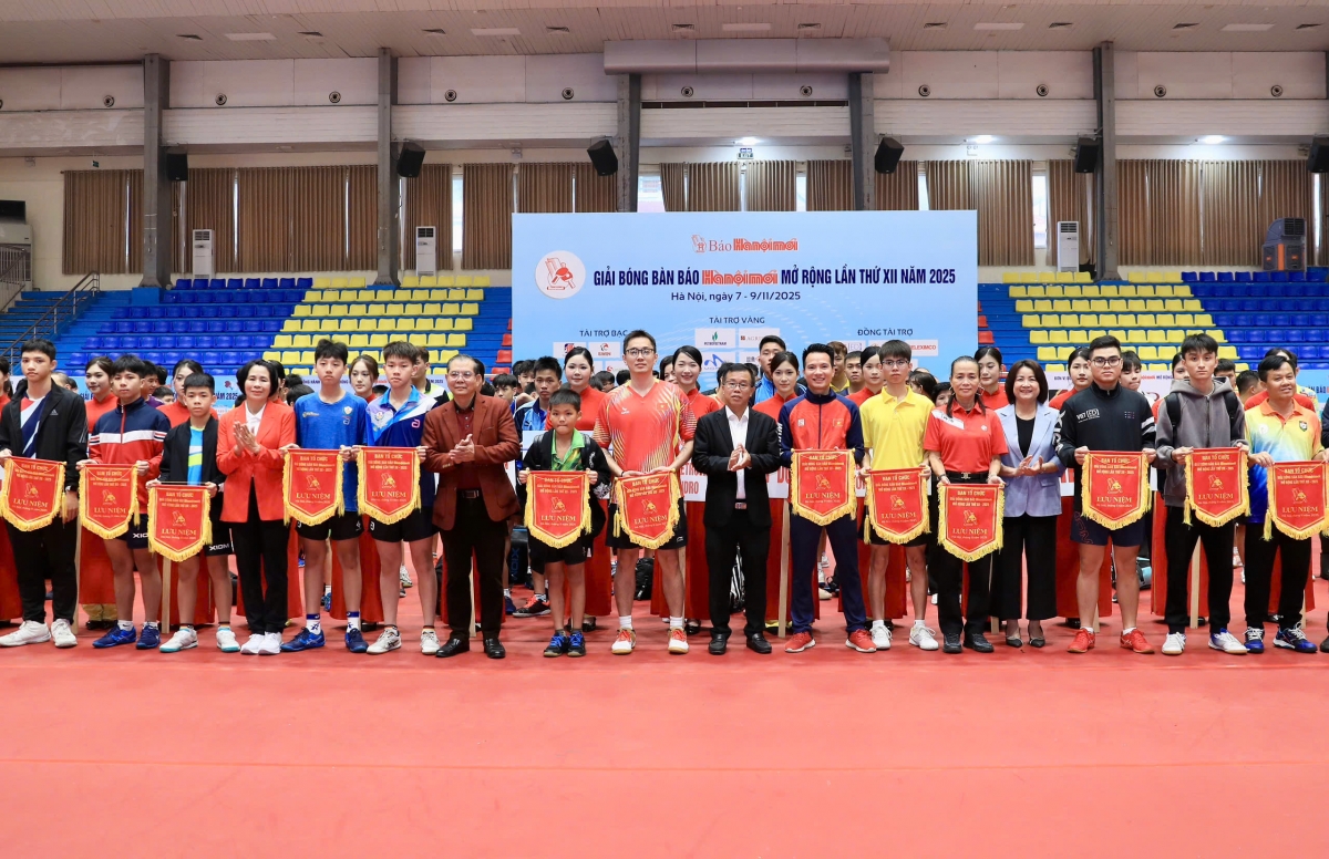 Giải bóng bàn các CLB Hà Nội mở rộng 2025 thu hút gần 400 VĐV tham dự (ảnh: BTC)