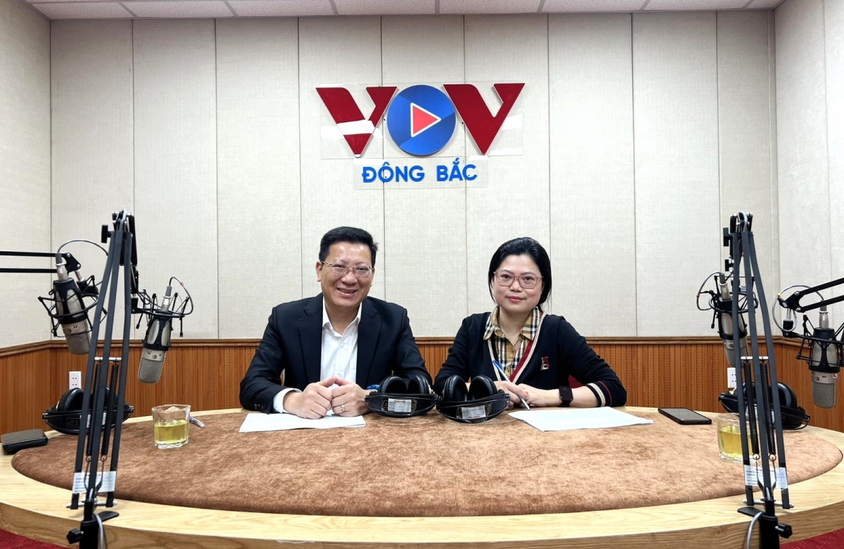 TS Nguyễn Việt Dũng, Giám đốc Sở Văn hóa Thể thao và Du lịch Quảng Ninh trò chuyện với phóng viên VOV