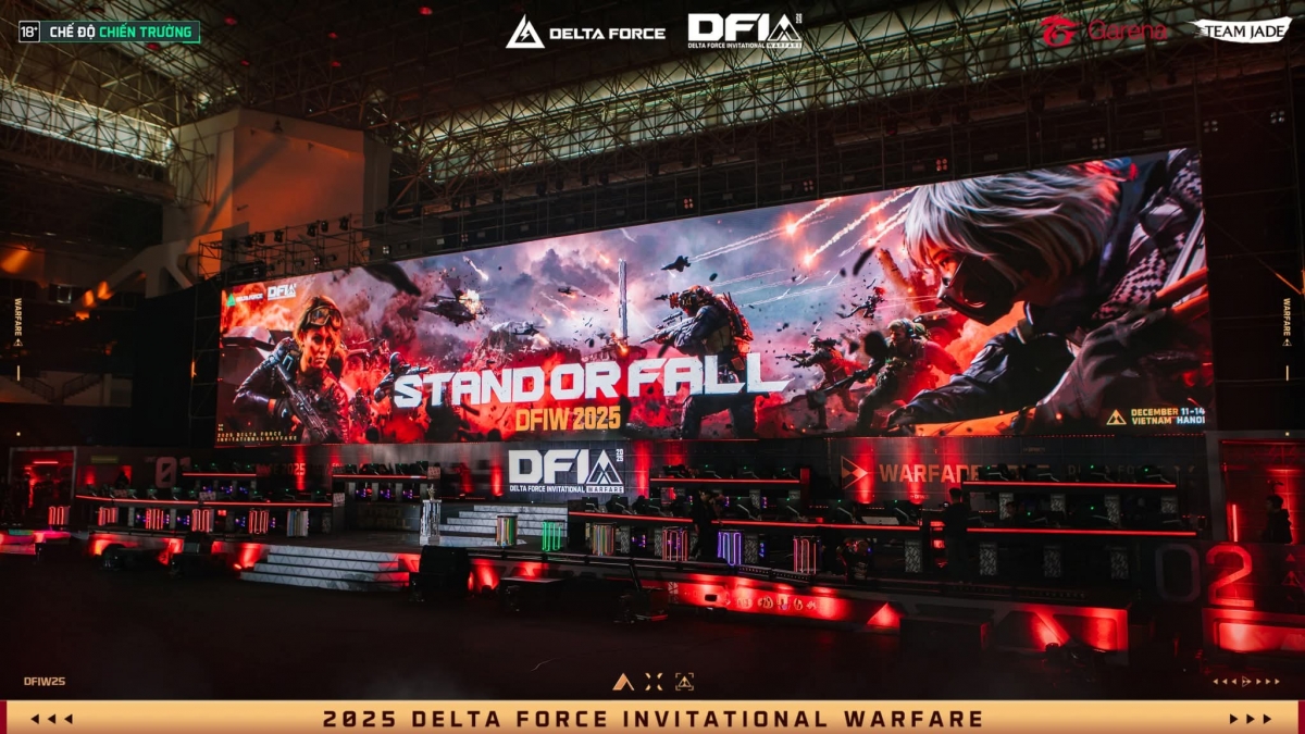 Sàn đấu hoành tráng của trận chung kết Delta Force Invitational 2025 (ảnh: BTC)