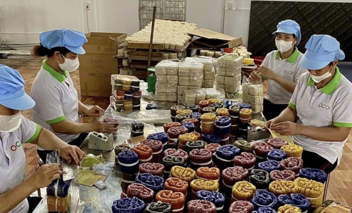 Khung cảnh sản xuất tại HTX Tâm Anh, Hà Nội (ảnh từ fanpage HTX)
 