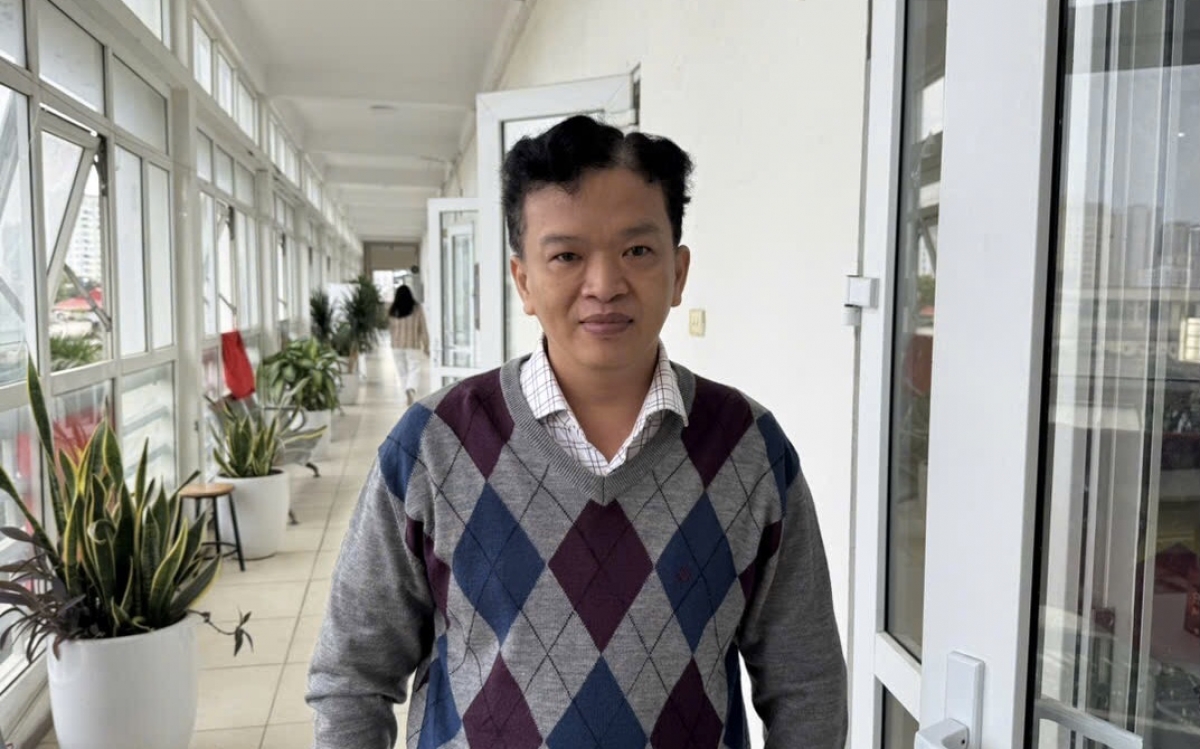 PGSTS Dương Hữu Tòng, giảng viên  trường ĐH Sư phạm, ĐH Cần Thơ (Ảnh: Thu Lương)