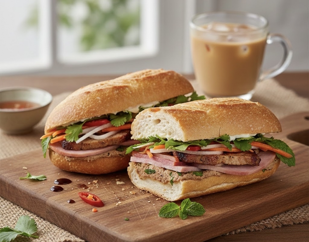 Bánh mì dễ có nguy cơ nhiễm khuẩn nếu quá trình chế biến không đảm bảo an toàn
(Ảnh: Internet)