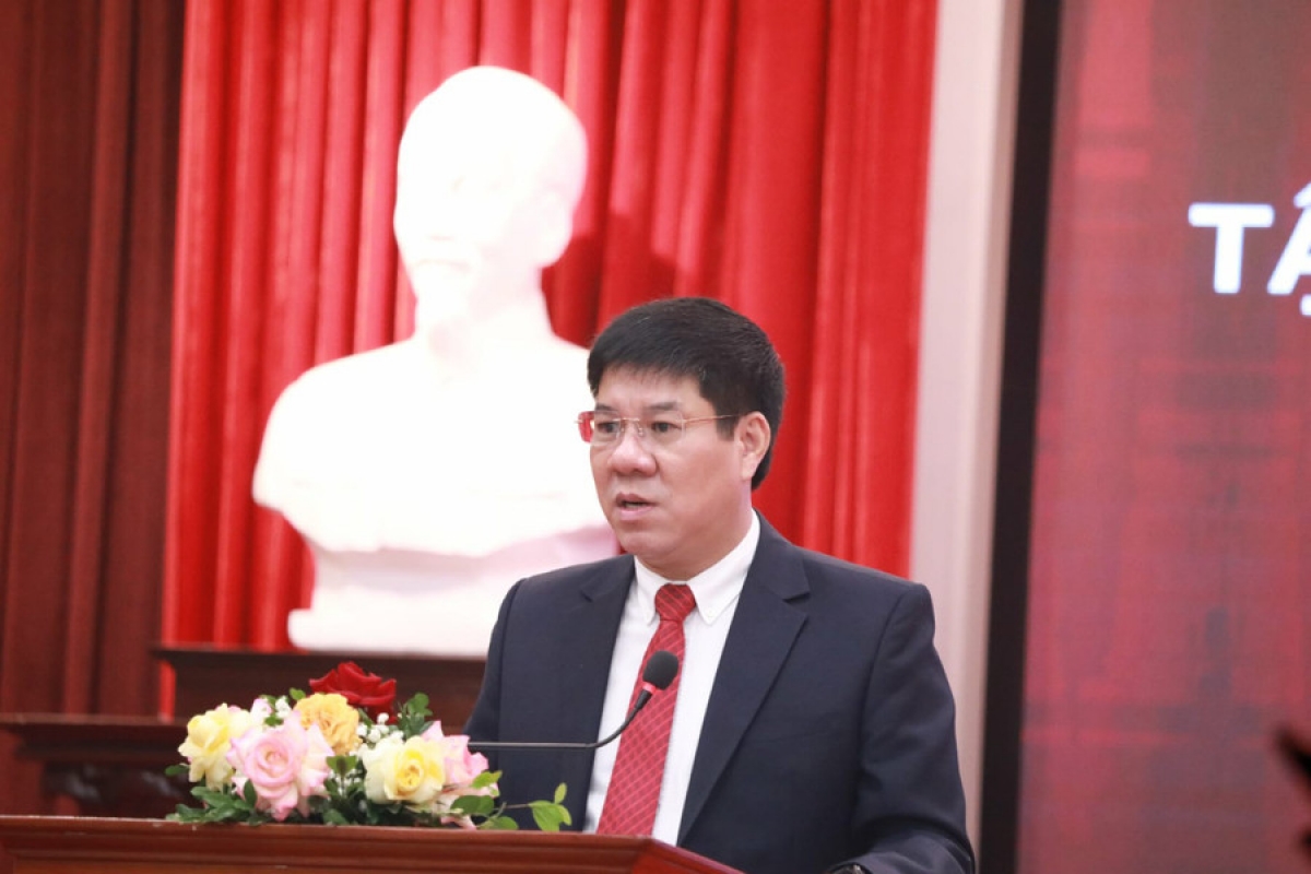 GS.TS Huỳnh Văn Chương, Cục trường Cục Quản lý chất lượng Bộ GD-ĐT phát biểu (Ảnh: BTC )