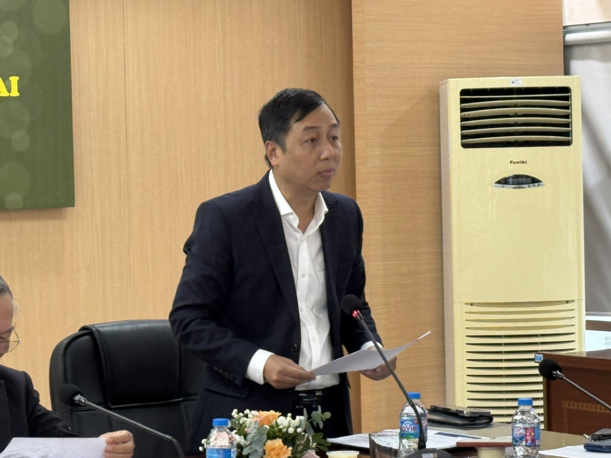 Phó Giáo sư, Tiến sĩ Đỗ Hồng Cường, Hiệu trưởng Trường Đại học Thủ đô Hà Nội (Ảnh: Thu Lương)