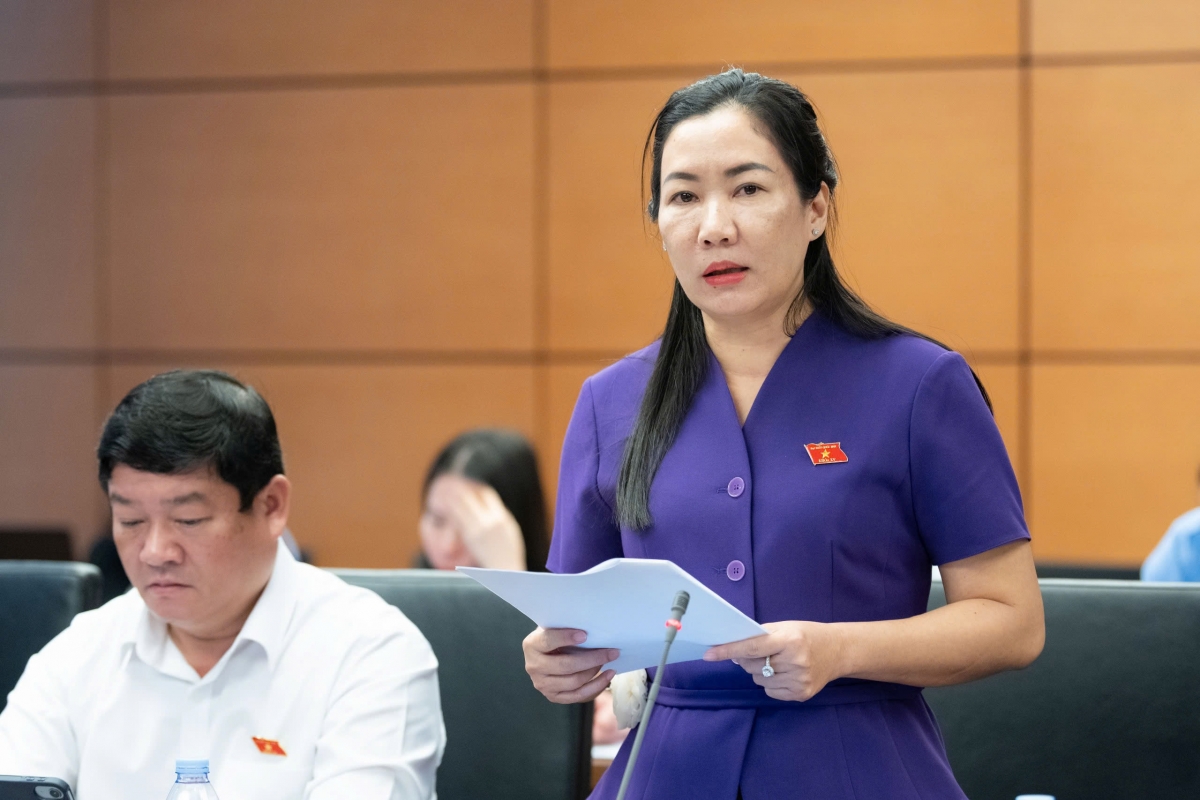 Đại biểu Trần Thị Thu Phước, Đoàn ĐBQH tỉnh Quảng Ngãi. Ảnh: quochoi.vn