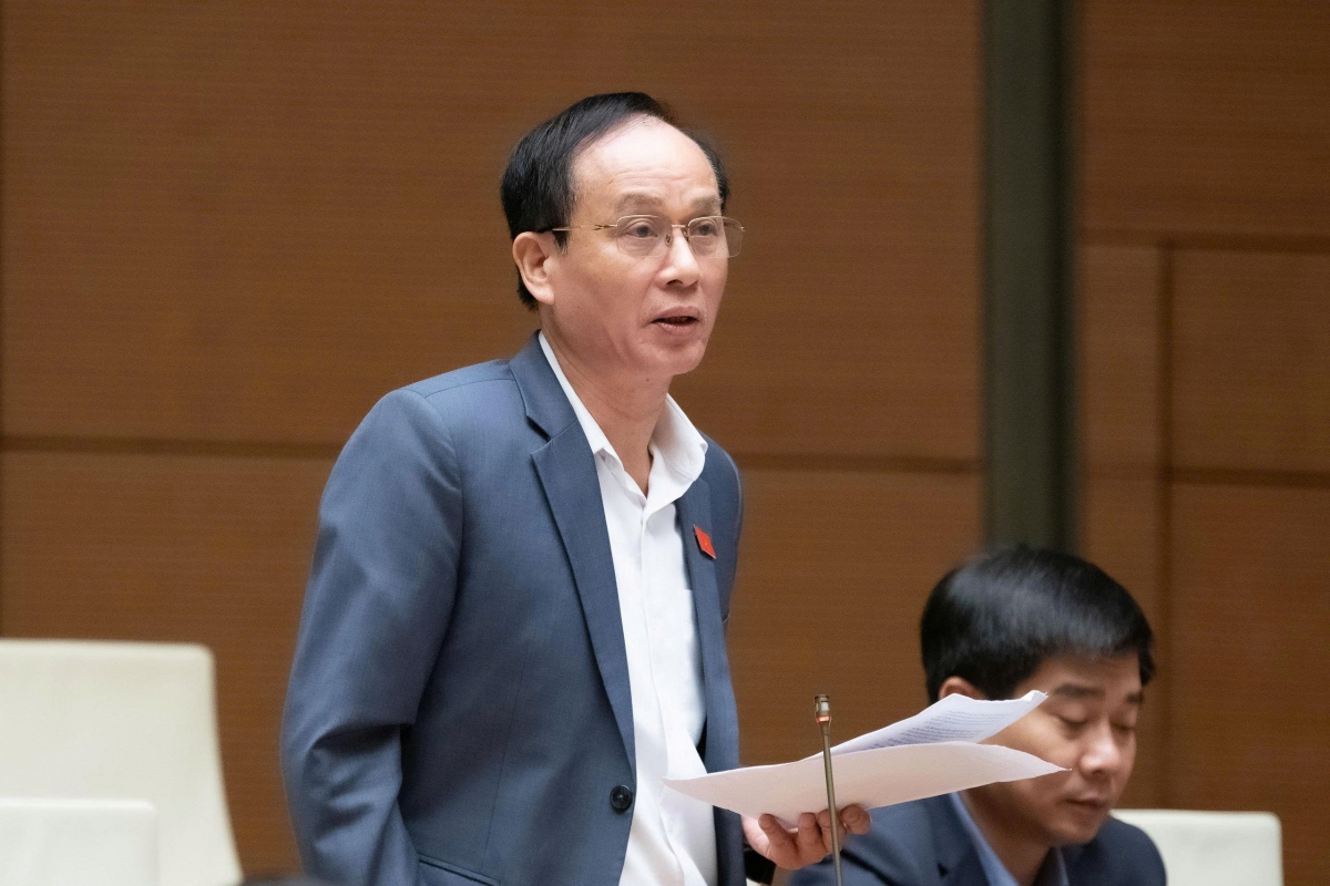 Đại biểu Vũ Xuân Hùng, Đoàn ĐBQH tỉnh Thanh Hóa. Ảnh: quochoi.vn