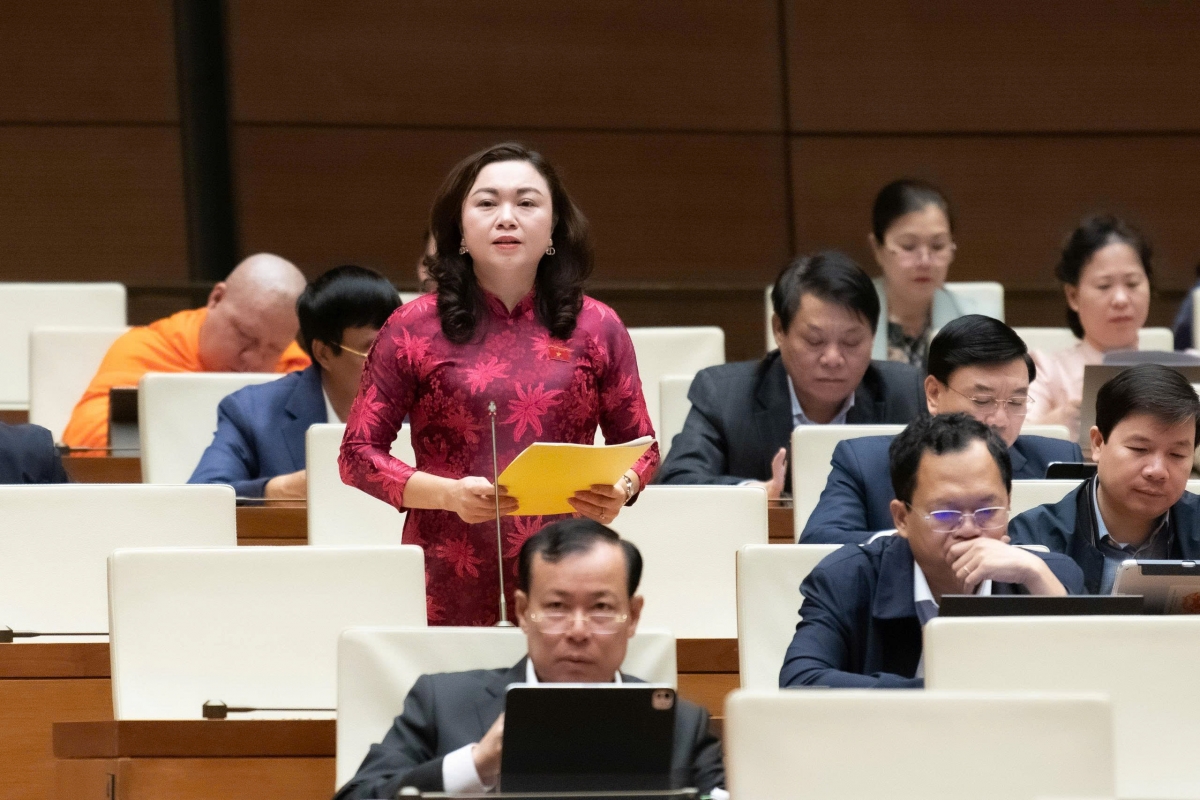 Đại biểu Đặng Bích Ngọc (đoàn ĐBQH tỉnh Phú Thọ) (Ảnh: Quốc hội)