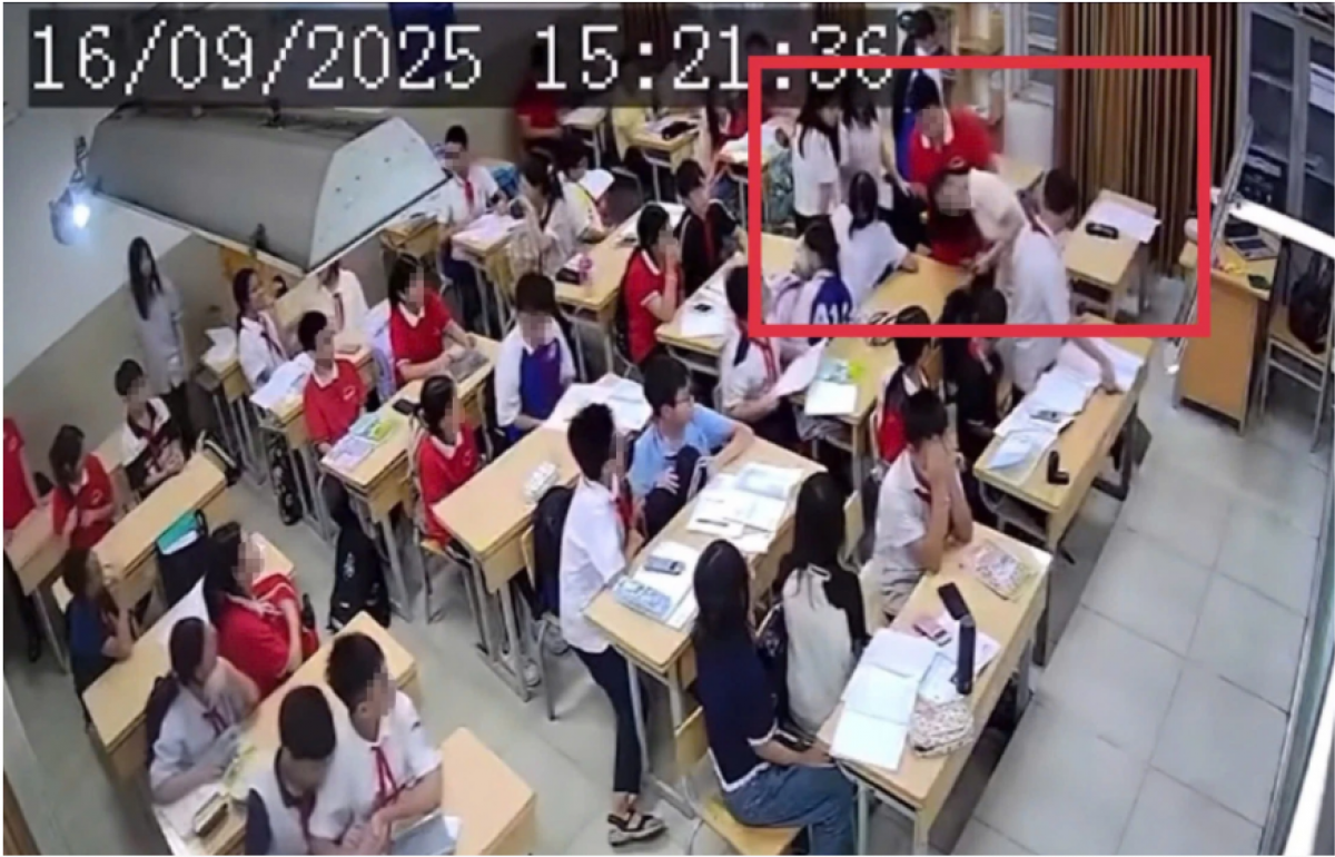 Vụ học sinh lớp 7, Trường THCS Đại Kim (Hà Nội) túm tóc, quật ngã cô giáo ngay trong lớp học khiến dư luận bức xúc