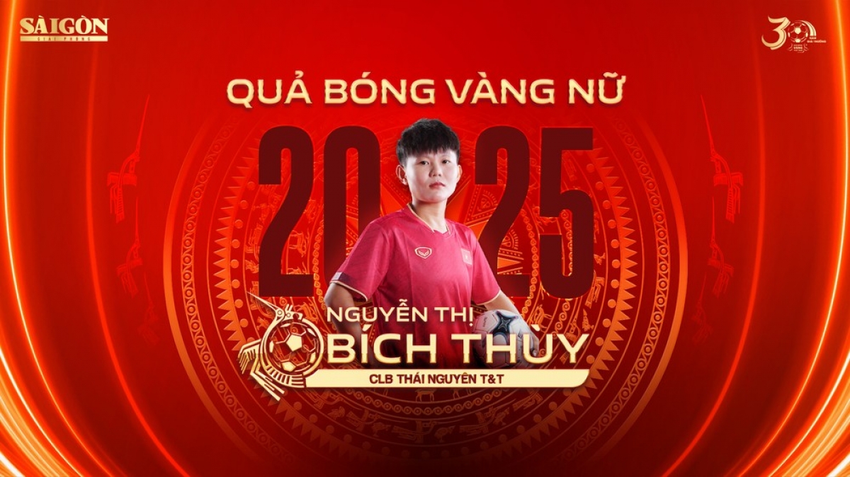 Nguyễn Thị Bích Thùy về nhất với 360 điểm. Trần Thị Thùy Trang đoạt Quả bóng đồng và Phạm Hải Yến đoạt Quả bóng bạc. Ảnh: VFF.