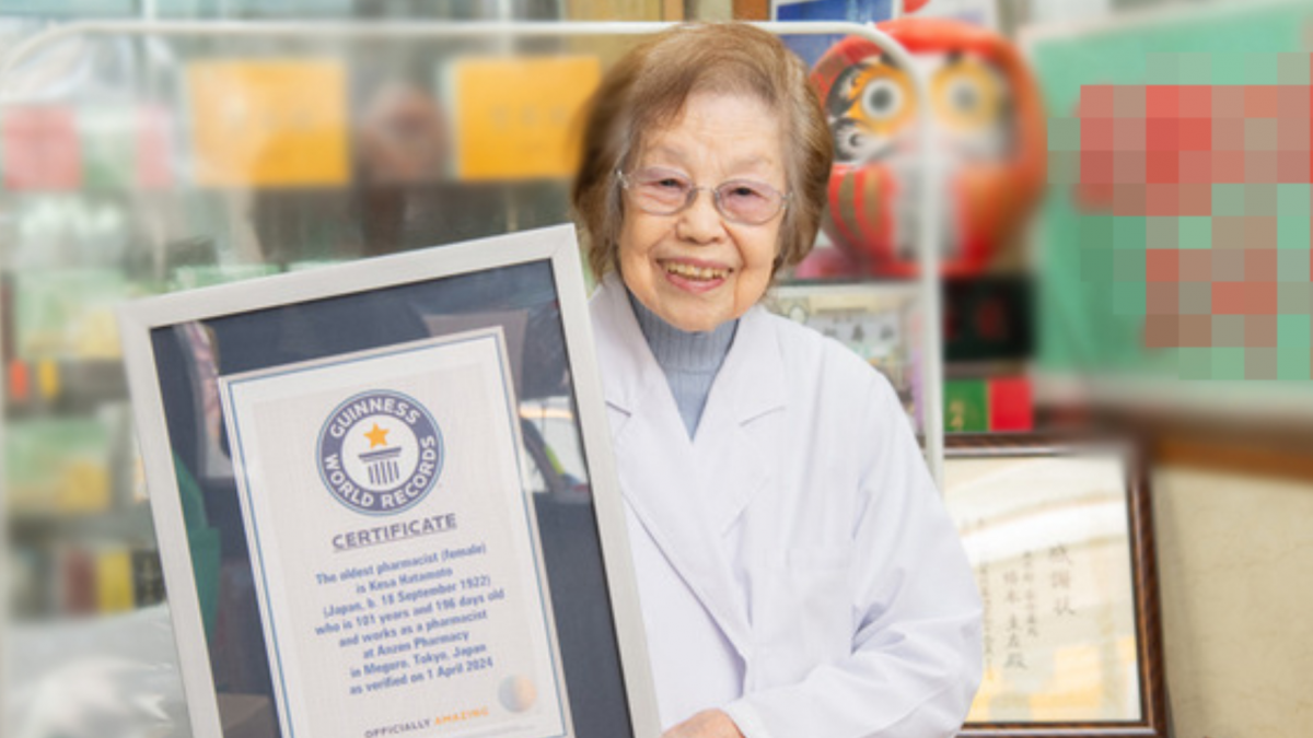 Bà Keiza luôn vui vẻ trong cuộc sống