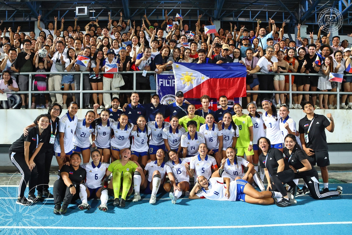 Đội tuyển nữ Philippines hướng tới trận chung kết lịch sử (Ảnh: PFF)