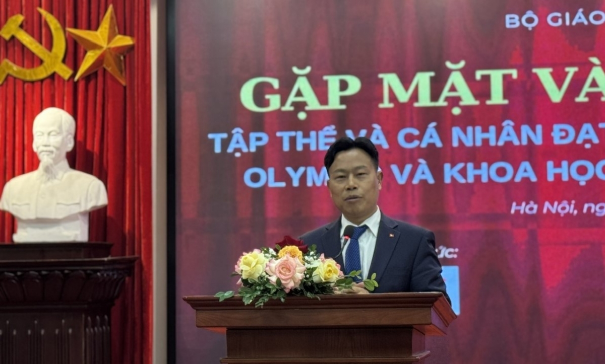 GS.TS Lê Quân - Thứ trưởng Bộ Giáo dục và Đào tạo phát biểu (Ảnh: Thu Lương)