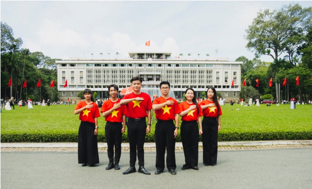 Đại diện thanh niên tham gia hải trình tàu Đông Nam Á- Nhật Bản 2026 khu vực phía Nam. Ảnh: NVCC