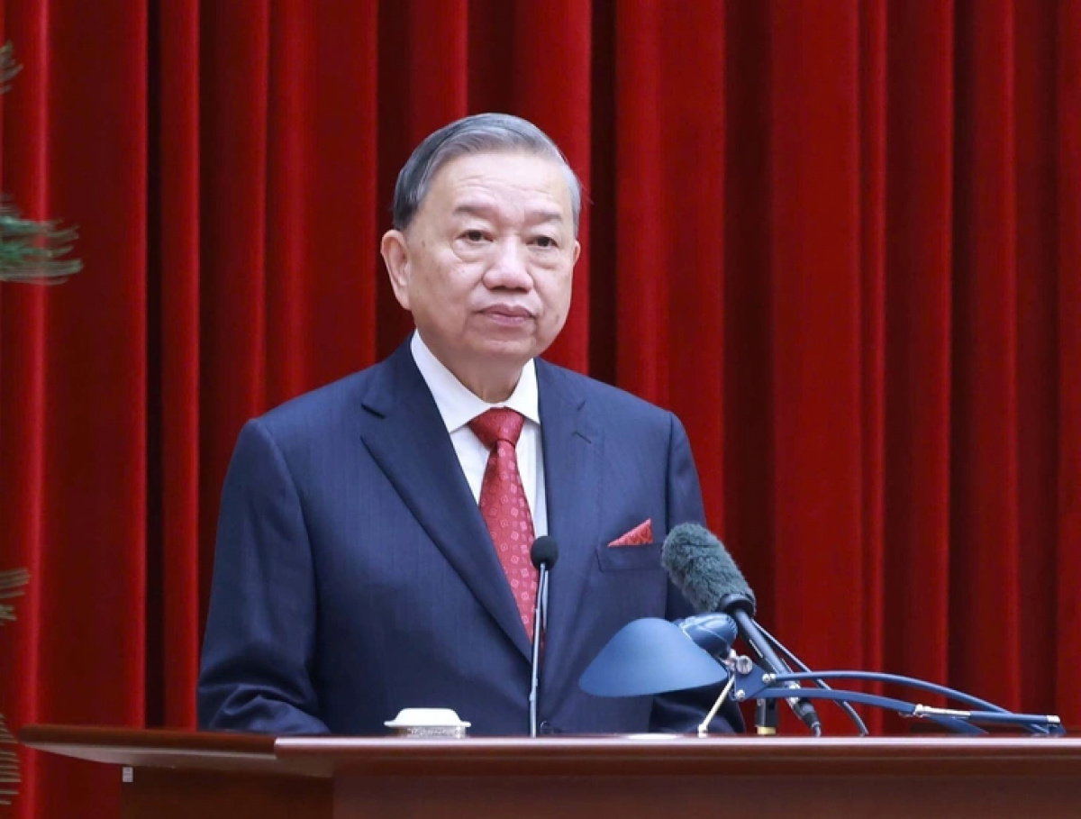 Tổng Bí thư Tô Lâm: Hội nghị Trung ương 15 tập trung giải quyết 3 nội dung lớn, quan trọng.        Ảnh: TTXVN