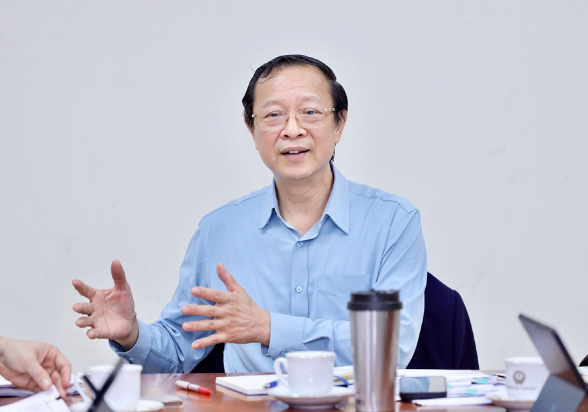 Thứ trưởng Thường trực Phạm Ngọc Thưởng phát biểu tại cuộc họp. (Ảnh: Nguyễn Mạnh )