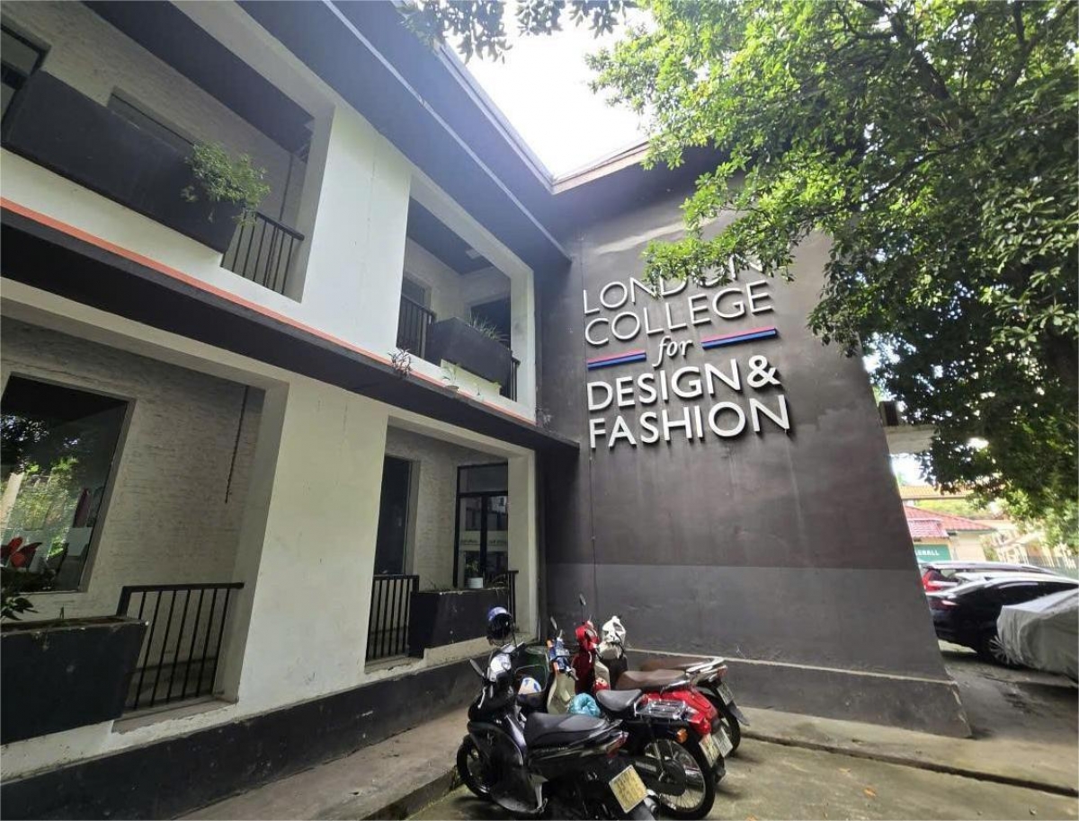 Trường Cao đẳng nghề Thiết kế và Thời trang London tại địa chỉ 98 Tô Ngọc Vân, Tây Hồ, Hà Nội (Ảnh: TP)