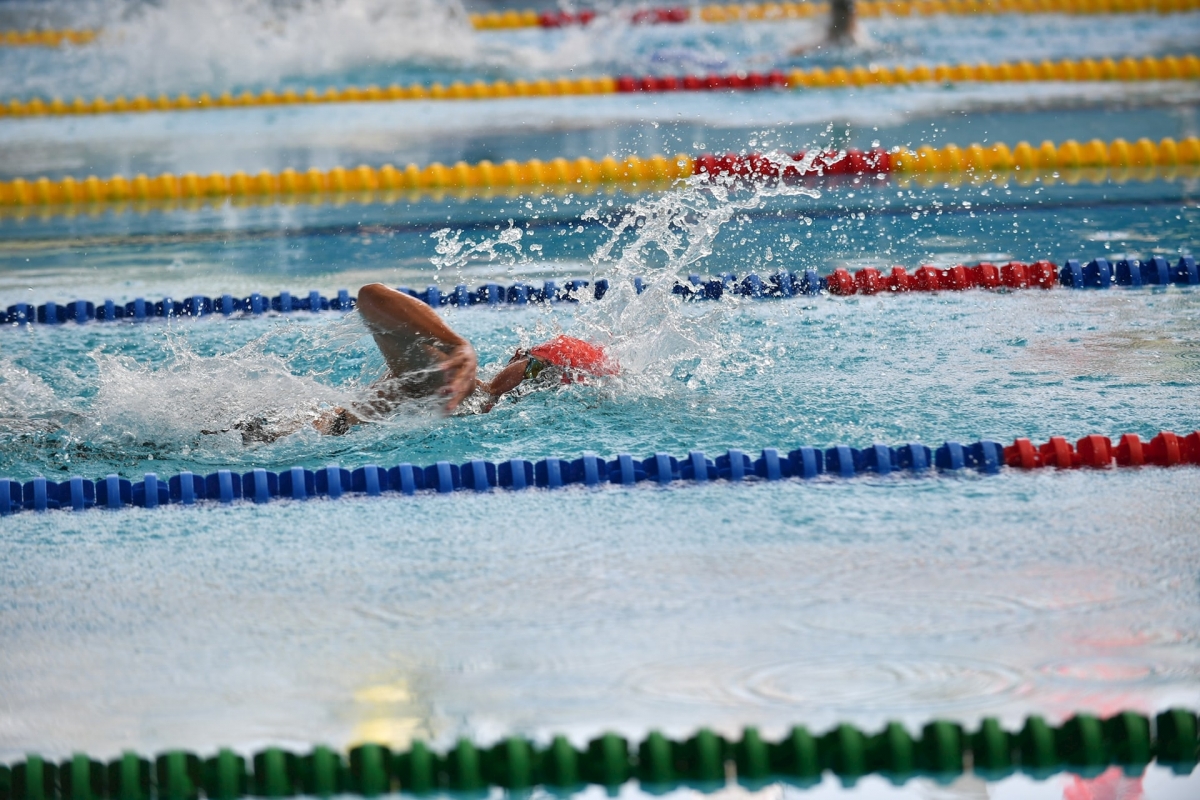 Đội tuyển bơi NKT Việt Nam kết thúc các nội dung thi đấu với 14 HCV. Ảnh Quang Dương.