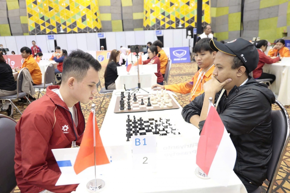 Đội tuyển cờ vua NKT Việt Nam thi đấu thành công nhất với 15 HCV. Ảnh Quang Dương.