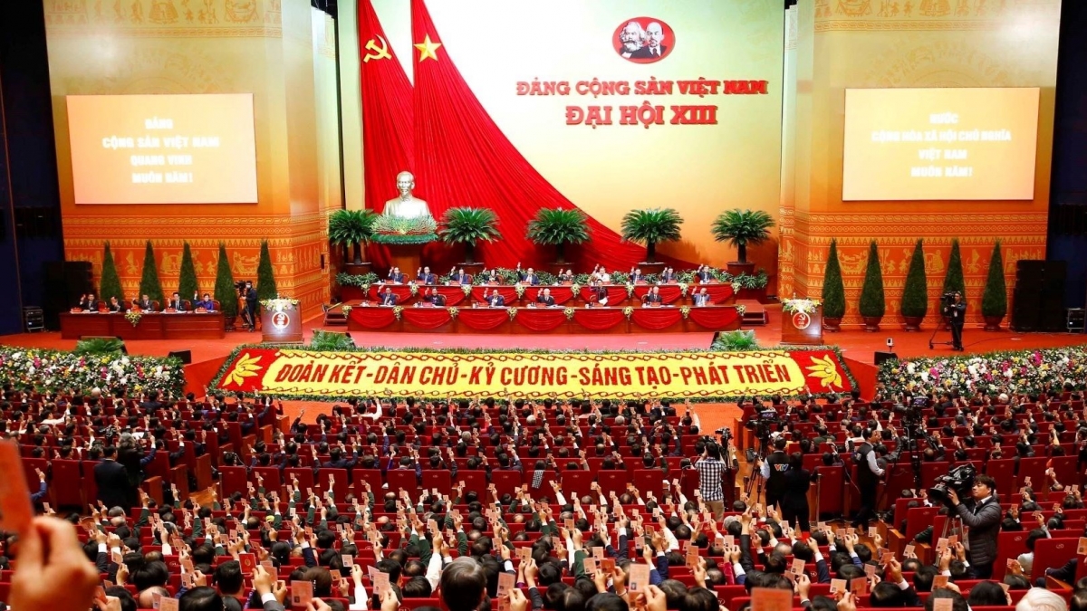 Đại hội XIII của Đảng Cộng sản Việt Nam. Ảnh: TTXVN