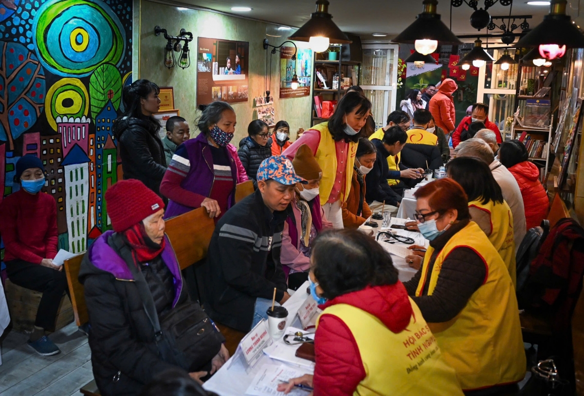 Quán cafe Mơ phố - Điểm đến của những bệnh nhân nghèo tại Hà Nội (Ảnh: NVCC)