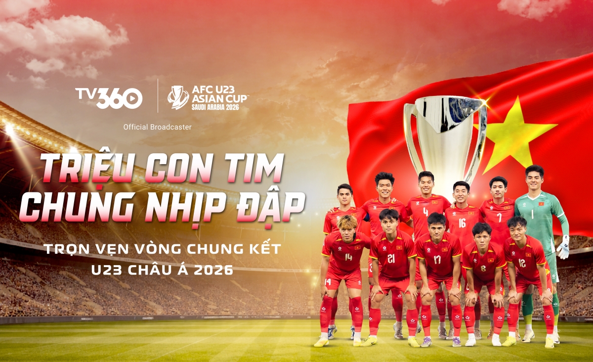 Tuyển U23 Việt Nam sẽ bước vào hành trình tại VCK U23 châu Á tại Ả-rập Xê-út (ảnh: TV360)