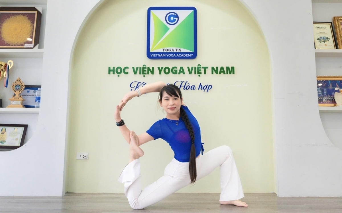 Giảng viên Lê Thị Huyền, Học viện Yoga Việt Nam (Ảnh: NVCC)