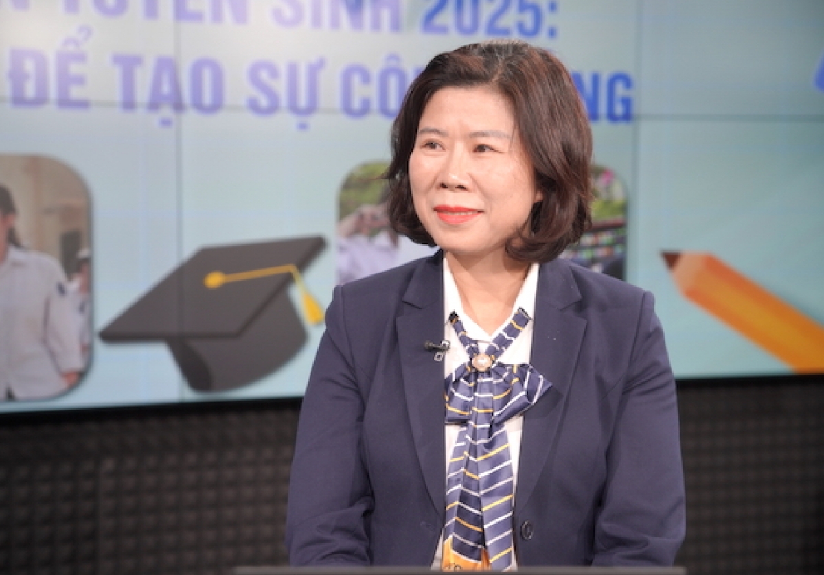 PGS.TS Nguyễn Thị Hòa, Trưởng phòng Khảo thí và Đảm bảo chất lượng, trường ĐH GTVT
(Ảnh: Vũ Linh)