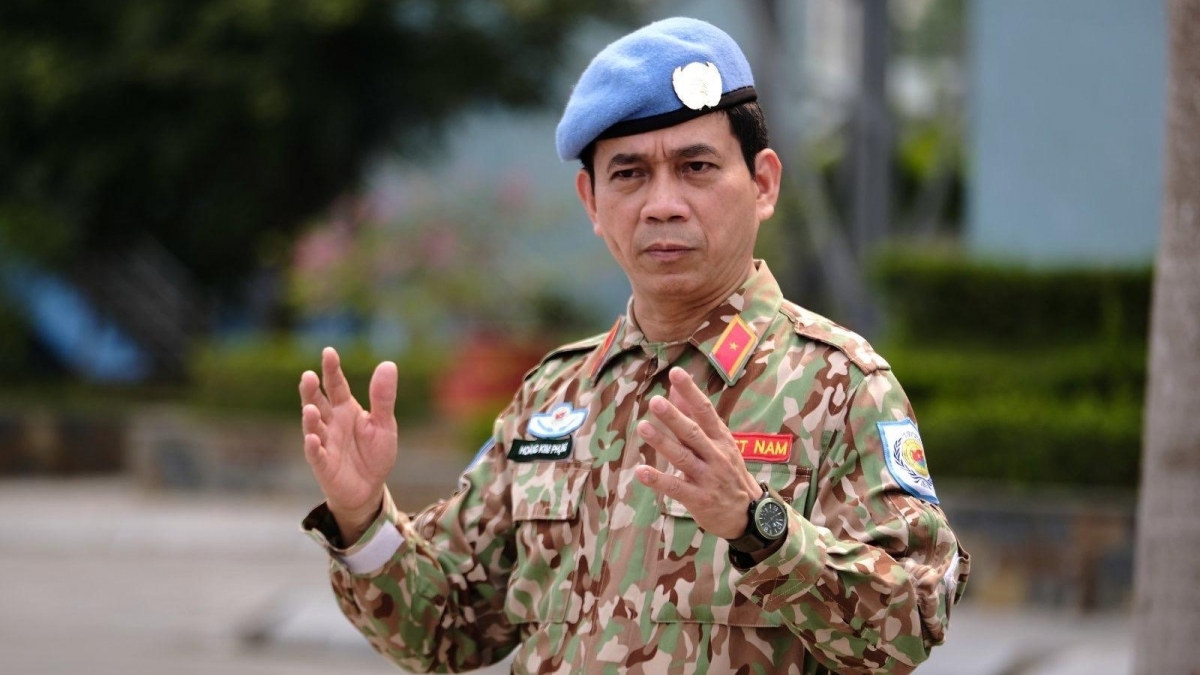 Thiếu tướng Hoàng Kim Phụng, nguyên Cục trưởng Cục gìn giữ hòa bình Việt Nam