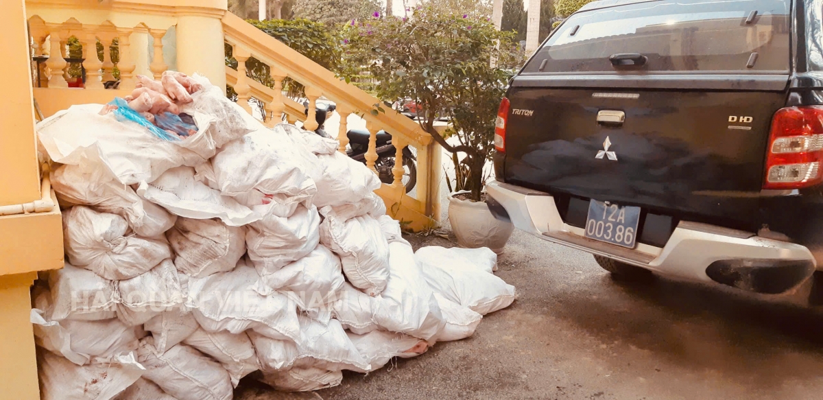 Thực phẩm không rõ nguồn gốc xuất xứ được tuồn vào tiêu thụ trong nước - Ảnh: Cục Hải quan